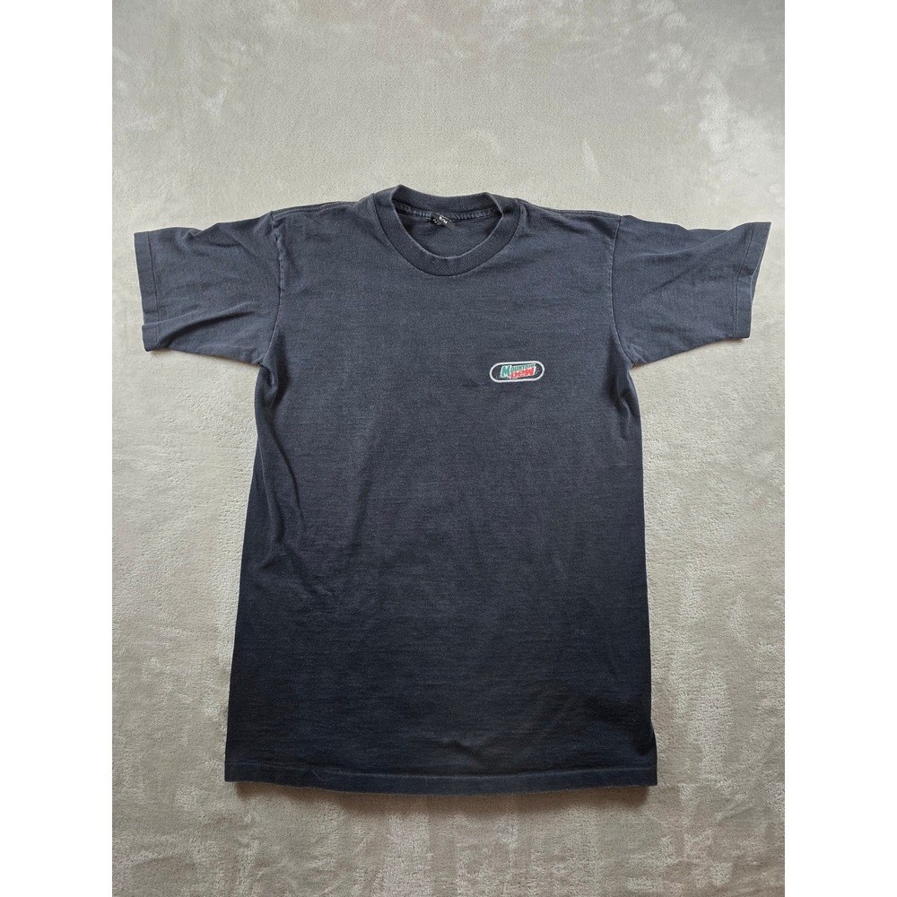 Vintage Mountain Dew T-Shirt Mens S/M Black Do The Dew Made in USA Single Stitch